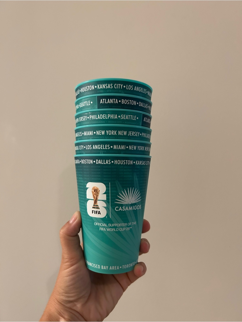 Casamigos FIFA Stadium Event Stackable Party Cups - Set of 6